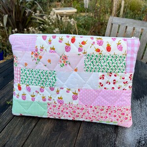 Handmade Quilted Laptop Case With Pocket - Handmade for All Laptop ...