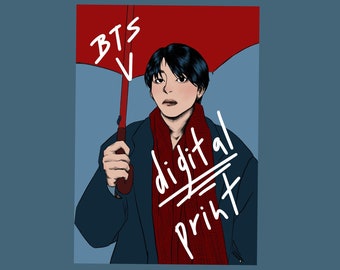 BTS V Digital Print