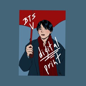 BTS V Digital Print