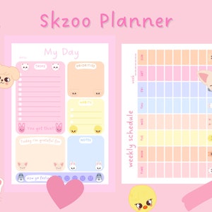Stray kids skzoo Agenda giornaliera - pdf digitale stampabile.