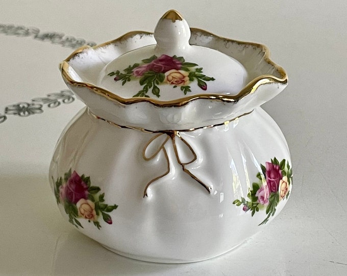 Royal Albert Old Country Roses Dorothy Pot Box With Lid Etsy