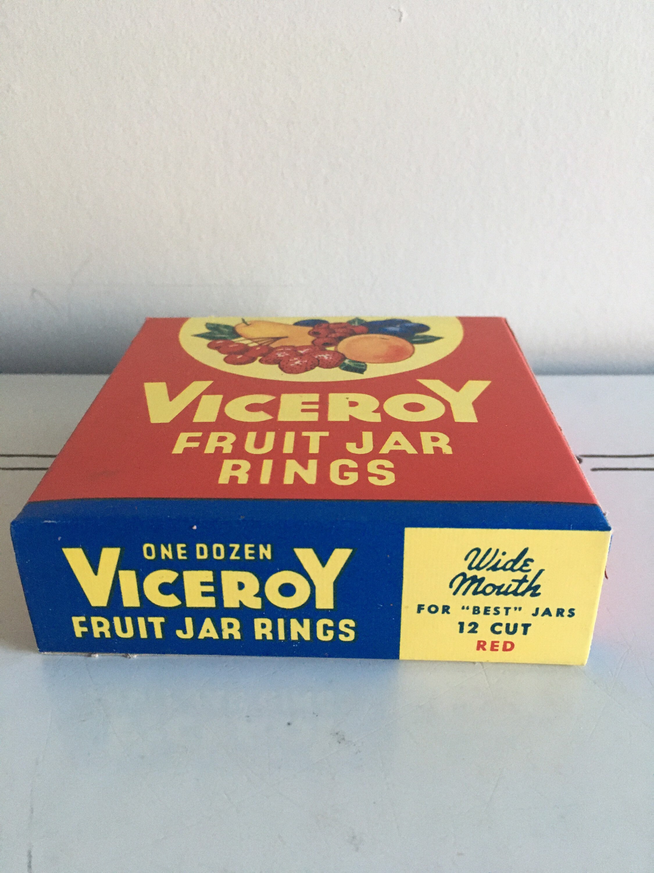 Vintage Viceroy Rubber Fruit Jar Ring Box Full Etsy
