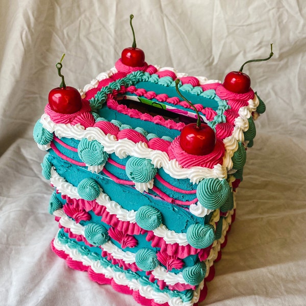 Fake Cake Tissue Box Holder - Etsy