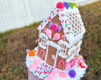 Faux Gingerbread House