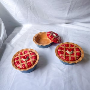 Ceramic Cherry Pie Jars