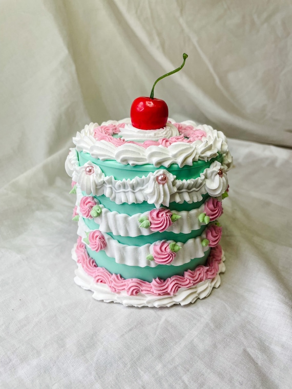 4 Layer Fake Cake Jewelry Box Etsy