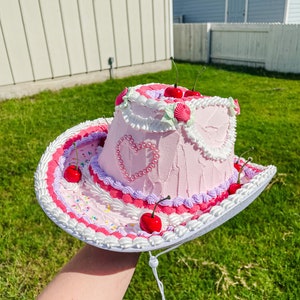 Customizable Faux Cake Cowboy Hat