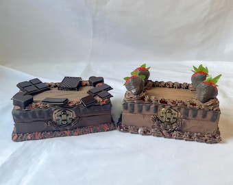 Chocolate Fake Cake Boxes