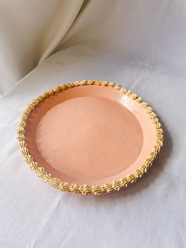 Large Round Ceramic Cake Tray image 2