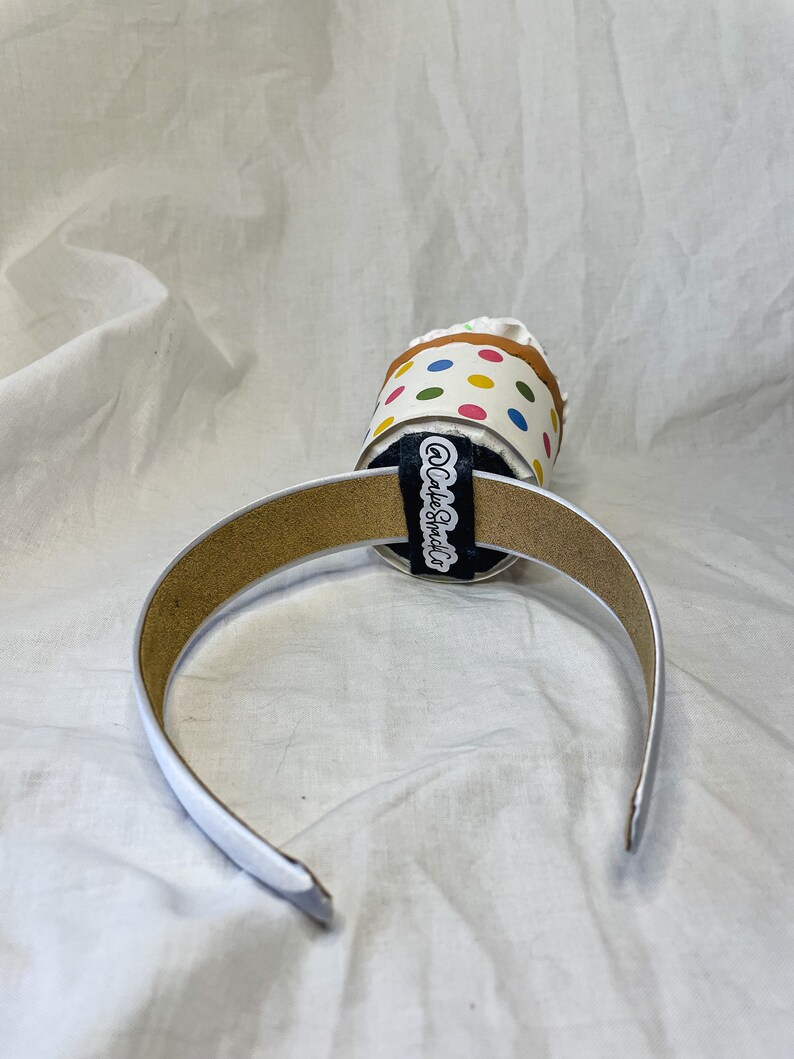 Jumbo Fake Cupcake Headbands Vanilla and Chocolate Etsy