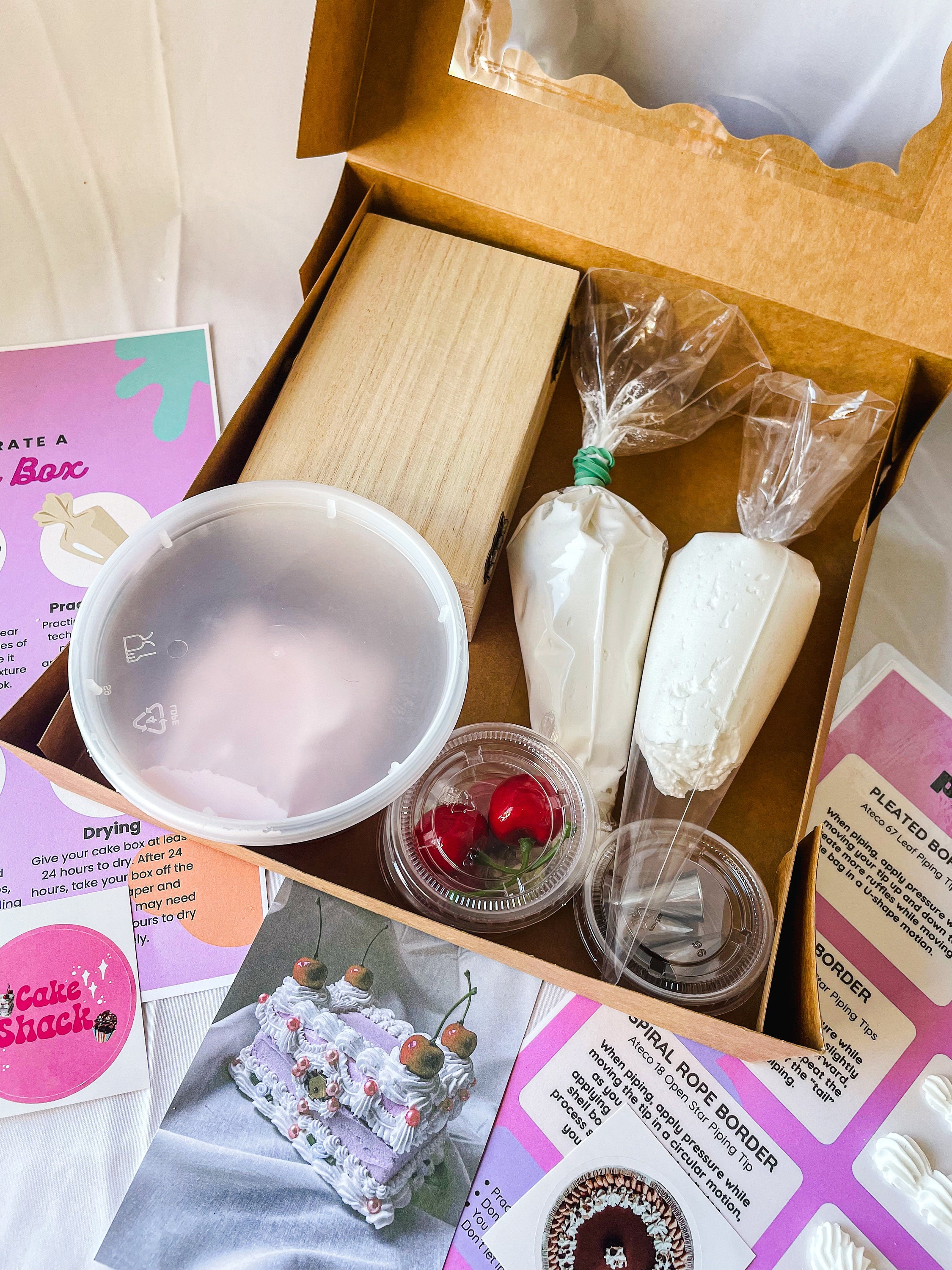 Fake Cake Containers Customizable DIY Fake Cake Box Decorating Kit - Etsy