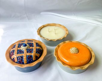 Ceramic Pie Jar Candles