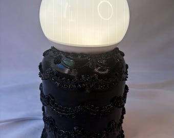 Black Ceramic Cake Table Lamp