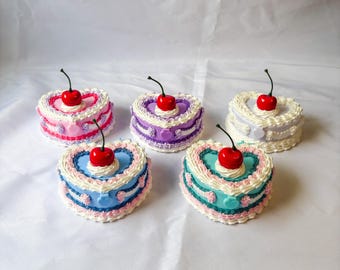Mini Heart Fake Cake Box
