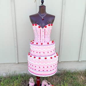 Fake Cake Tiered Skirt and Corset