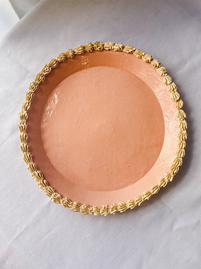 Large Round Ceramic Cake Tray image 3
