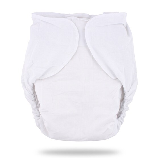 Omutsu Bulky Nighttime Cloth Diaper White Medium/large Etsy