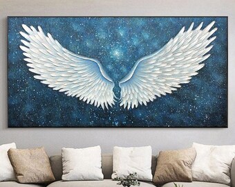Original Acrylic Angel Wings Painting by Ginger LaCour