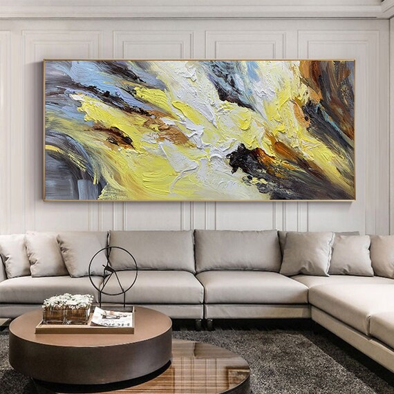 Oil Painting Large Acrylic Oil Painting On Canvas,Original Modern ...