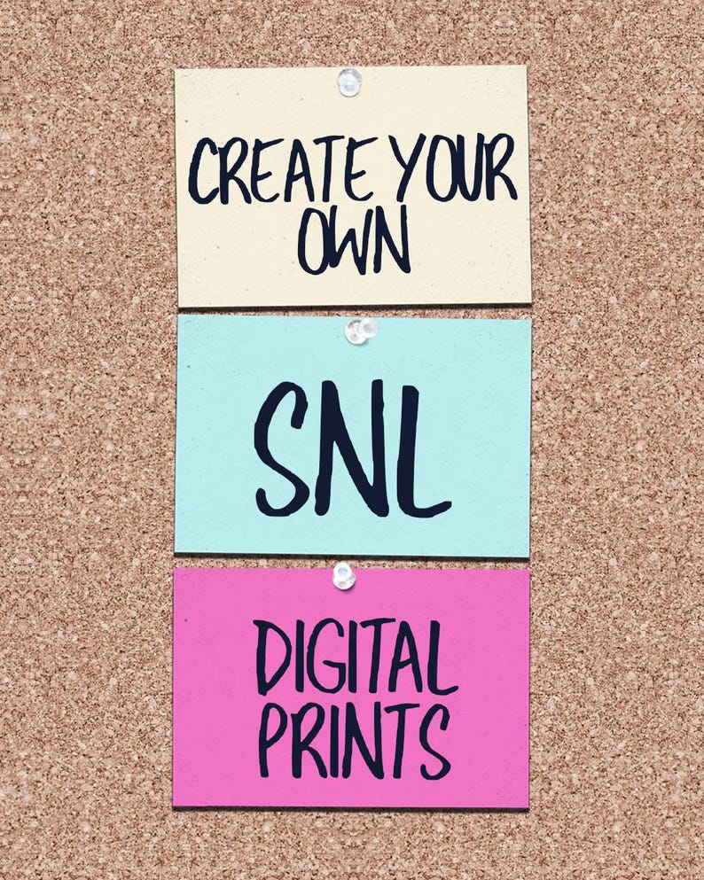 Snl Sticky Note Personalized SNL Show Announcement: Custom Host, Musical Guests & Date ...