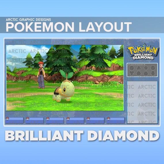 Pokémon Brilliant Diamond Asset Overlay/layout for (Download Now