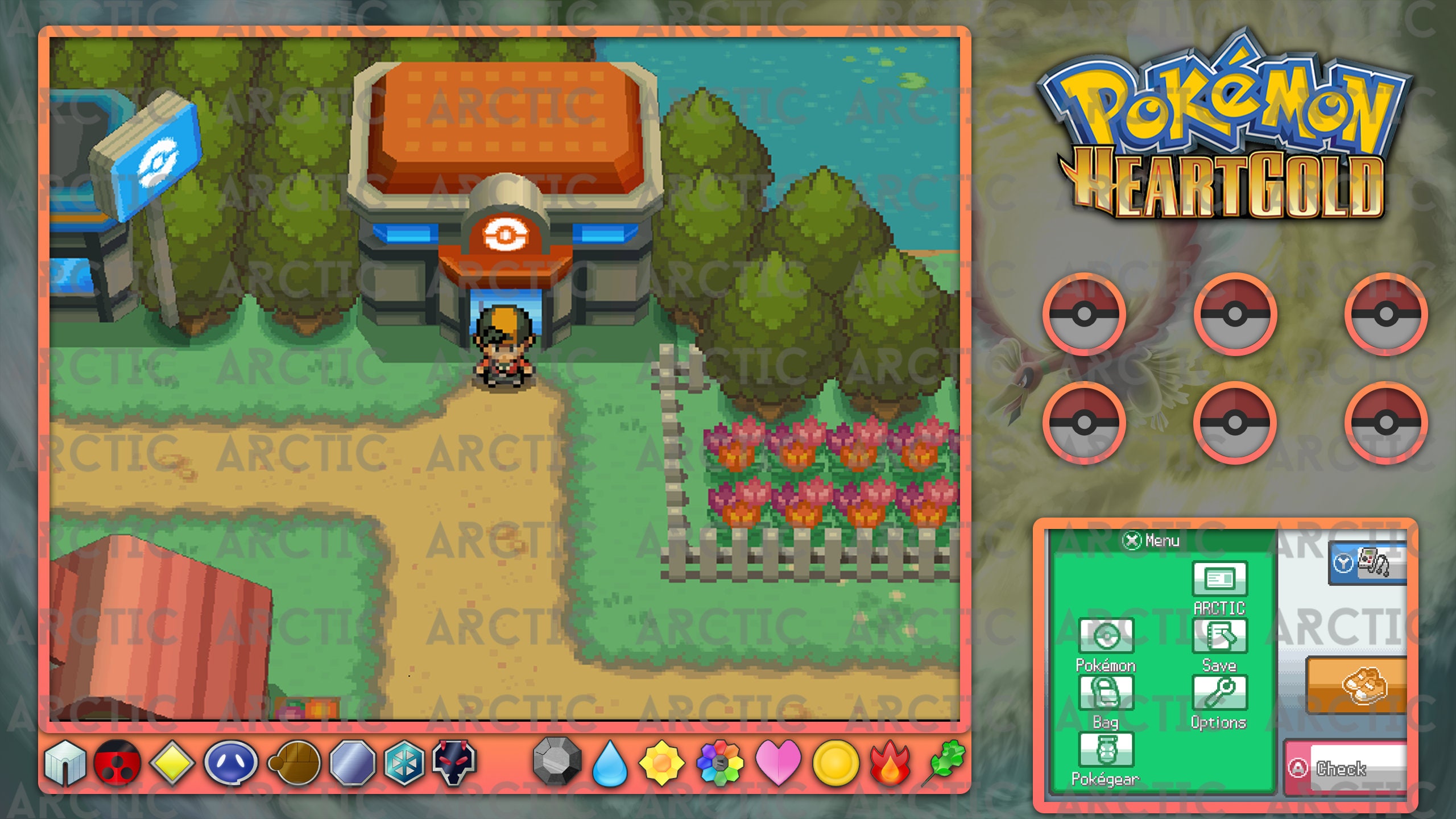 Pokémon Heartgold Overlay/layout for /twitch -  Sweden