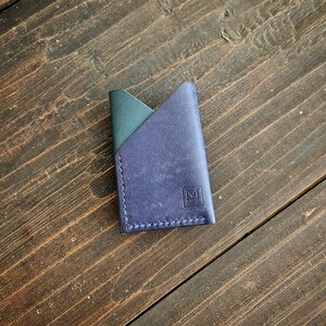 Handgefertigte Leder Geldbörse: [Kompakt / Leicht, Glatt / Leicht, Minimalistisch / Elegant] Moderne und handgemachte Kartenhalter Brieftasche