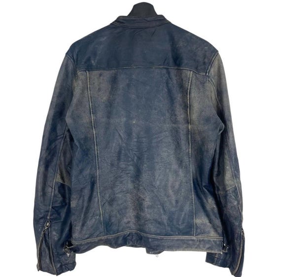 Vintage Katharine Hamnett Leather Jacket - Double Collar Full Zip