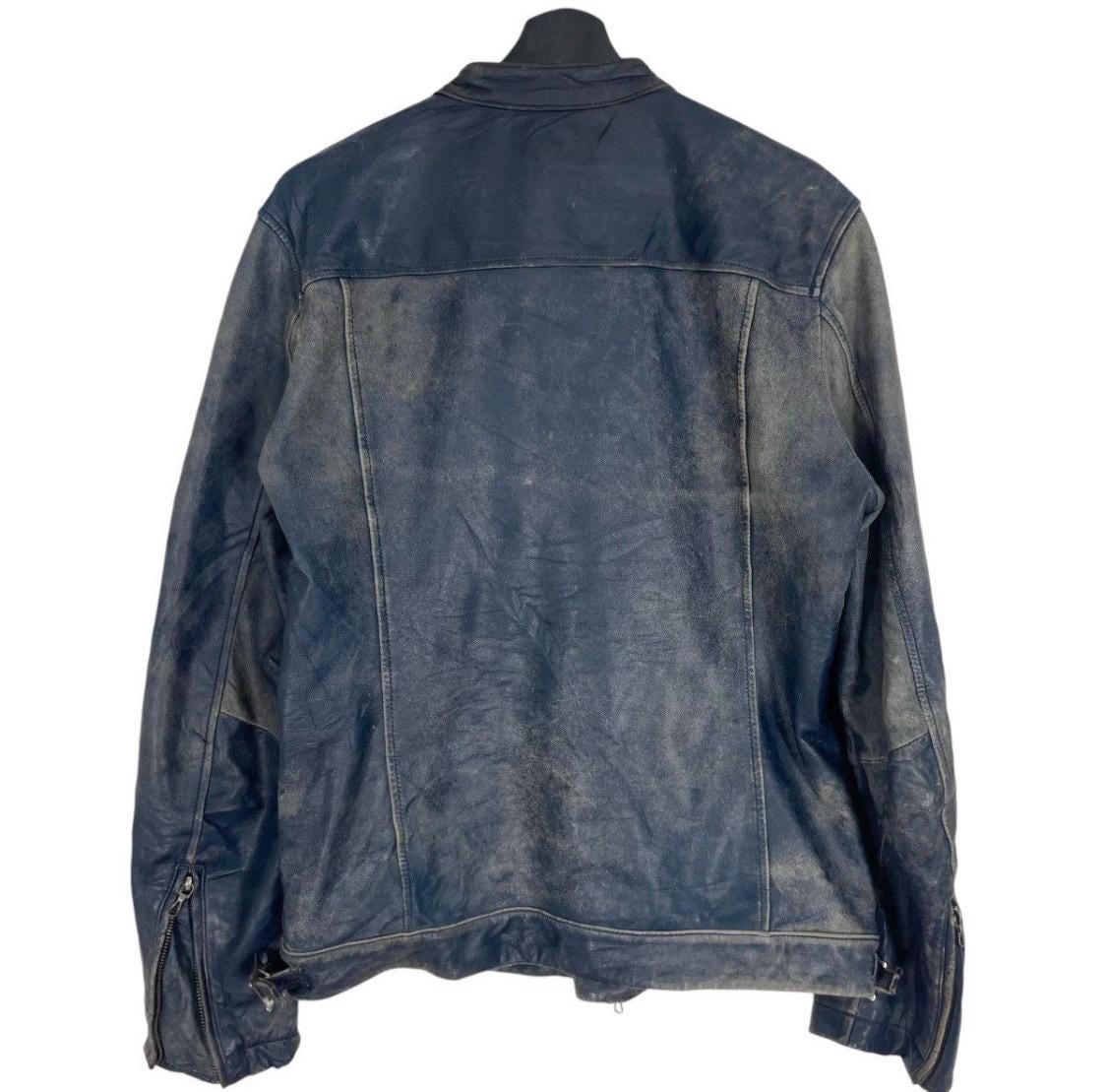 Vintage Katharine Hamnett Leather Jacket - Double Collar Full Zip