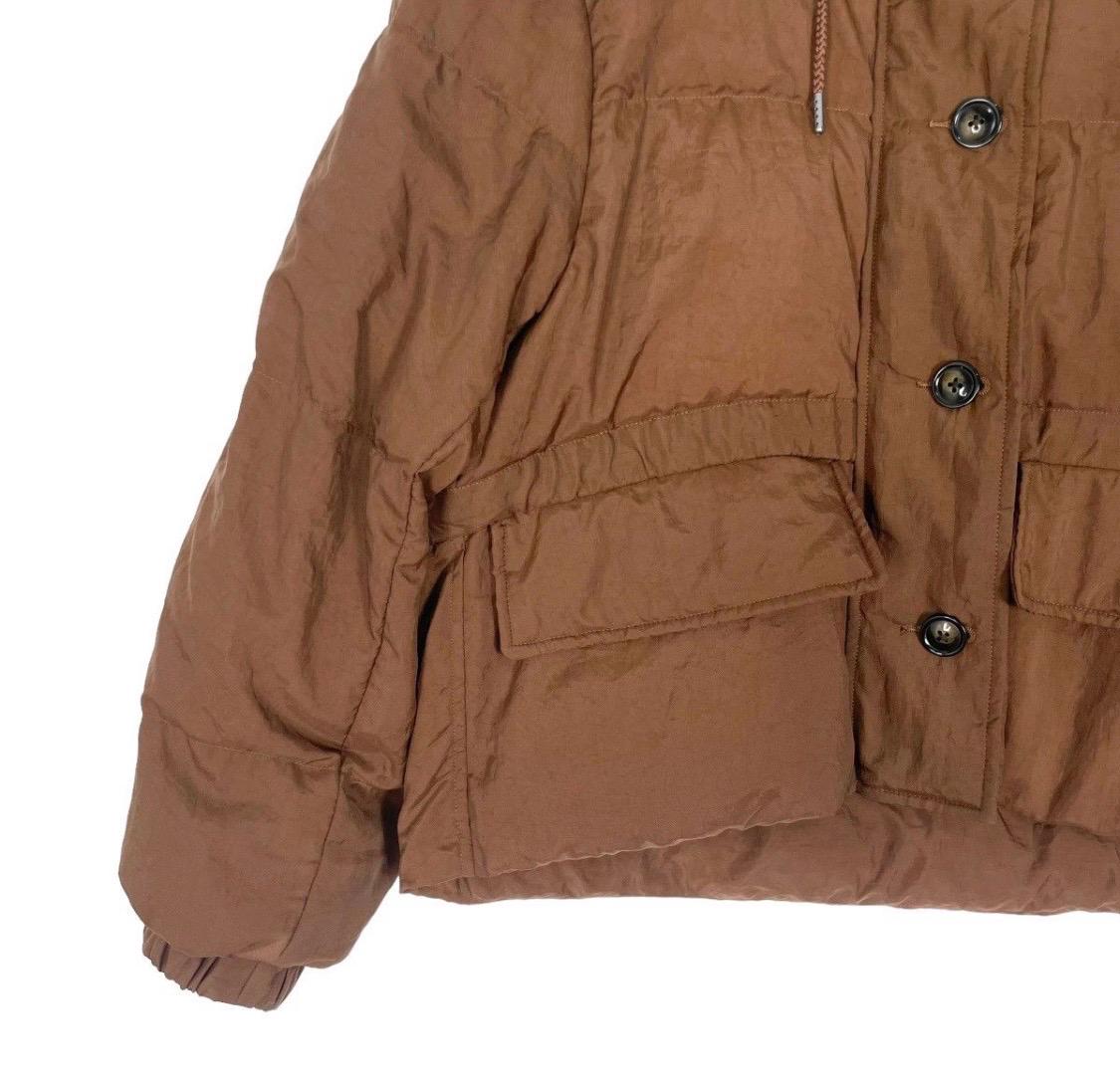 Vintage Uniqlo Brown Puffer Jacket, Japanese Streetwear (size L 