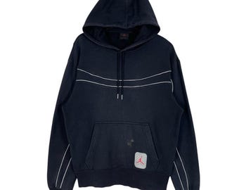 Sudadera Nike Air Jordan vintage con capucha y logotipo bordado, jersey deportivo, talla M