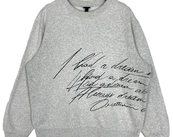 Yohji Yamamoto Inspired Sweatshirt: H&M Crewneck Jumper, Size L