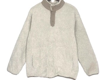 Vintage White Mountaineering x Uniqlo Fleece Sherpa Pullover Jacket - Size M