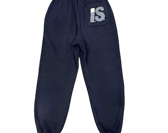 Pantaloni da jogging vintage IS Issey Miyake, marca giapponese, taglia M.