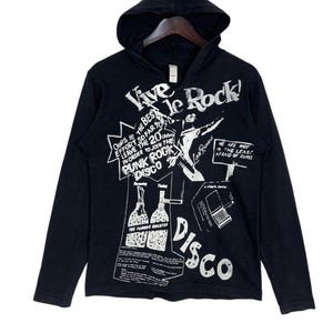 Vintage Seditionaries Vive Le Rock Disco Repro Long Sleeve Hoodie Sweatshirt Punk Rock Band Tee Size S