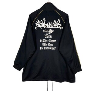 Vintage Japans Dialetti-borduurwerklogo Spell Out Jacket Streetwear Japans merk met volledige ritssluiting Maat L
