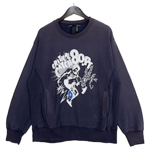 Vintage 90s Critical Catch Sweatshirt Crewneck Pull Over Big Logo Jumper Sweater Sun Faded Size M