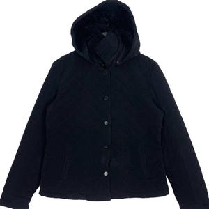 Vintage Calvin Klein Jacket Button Up Hooded Jacket Streetwear Calvin Klein Brand Size S