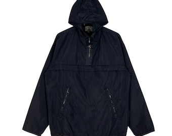 Vintage Calvin Klein Anorakjacka: Vindjacka med huva, storlek M