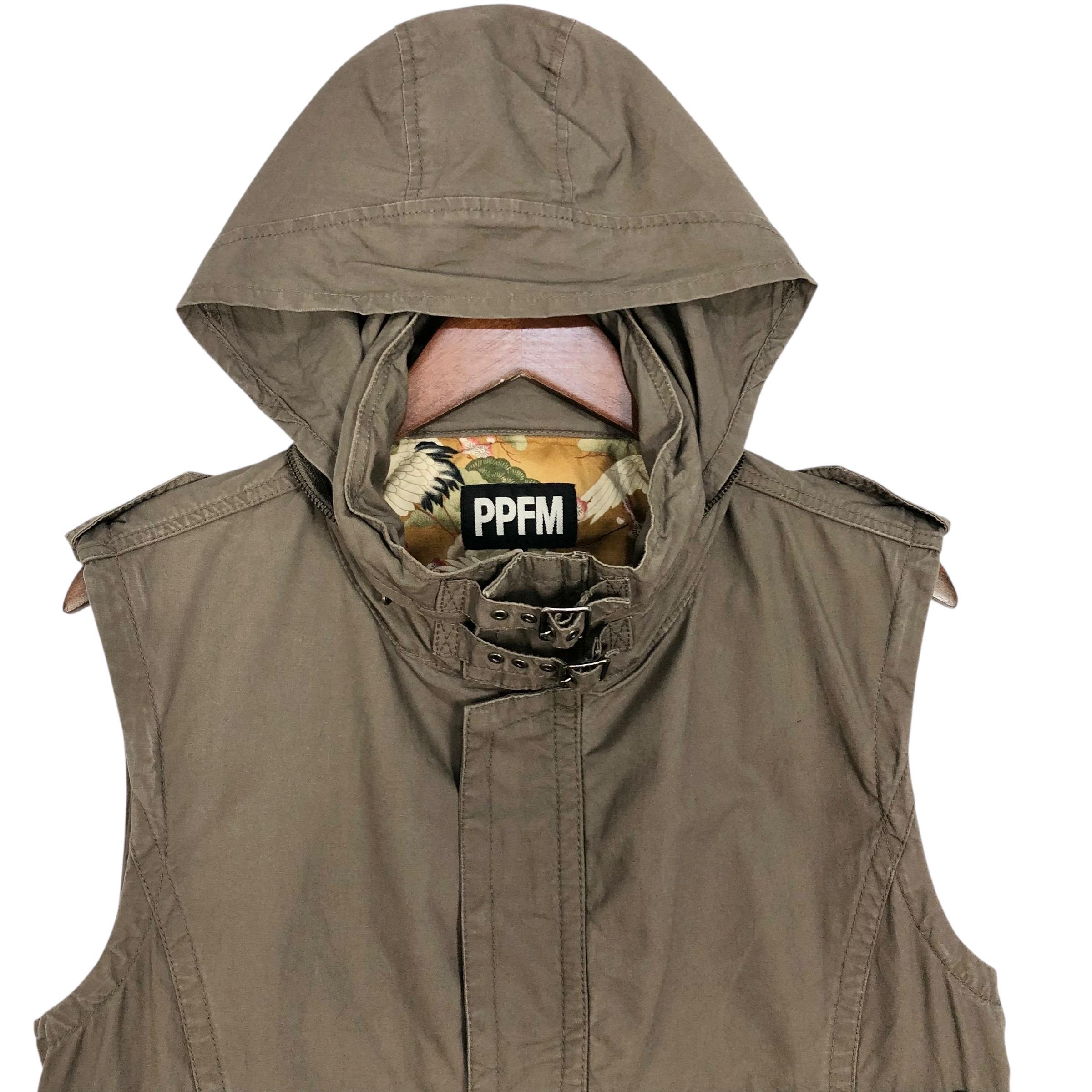 Vintage PPFM Vest Jacket Hoodie Japanese Brand Streetweaar Jacket 