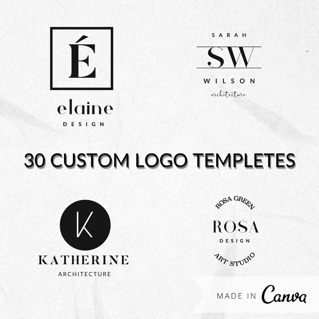 Logo Template Canva Logo Templates Bundles Logo Template Etsy