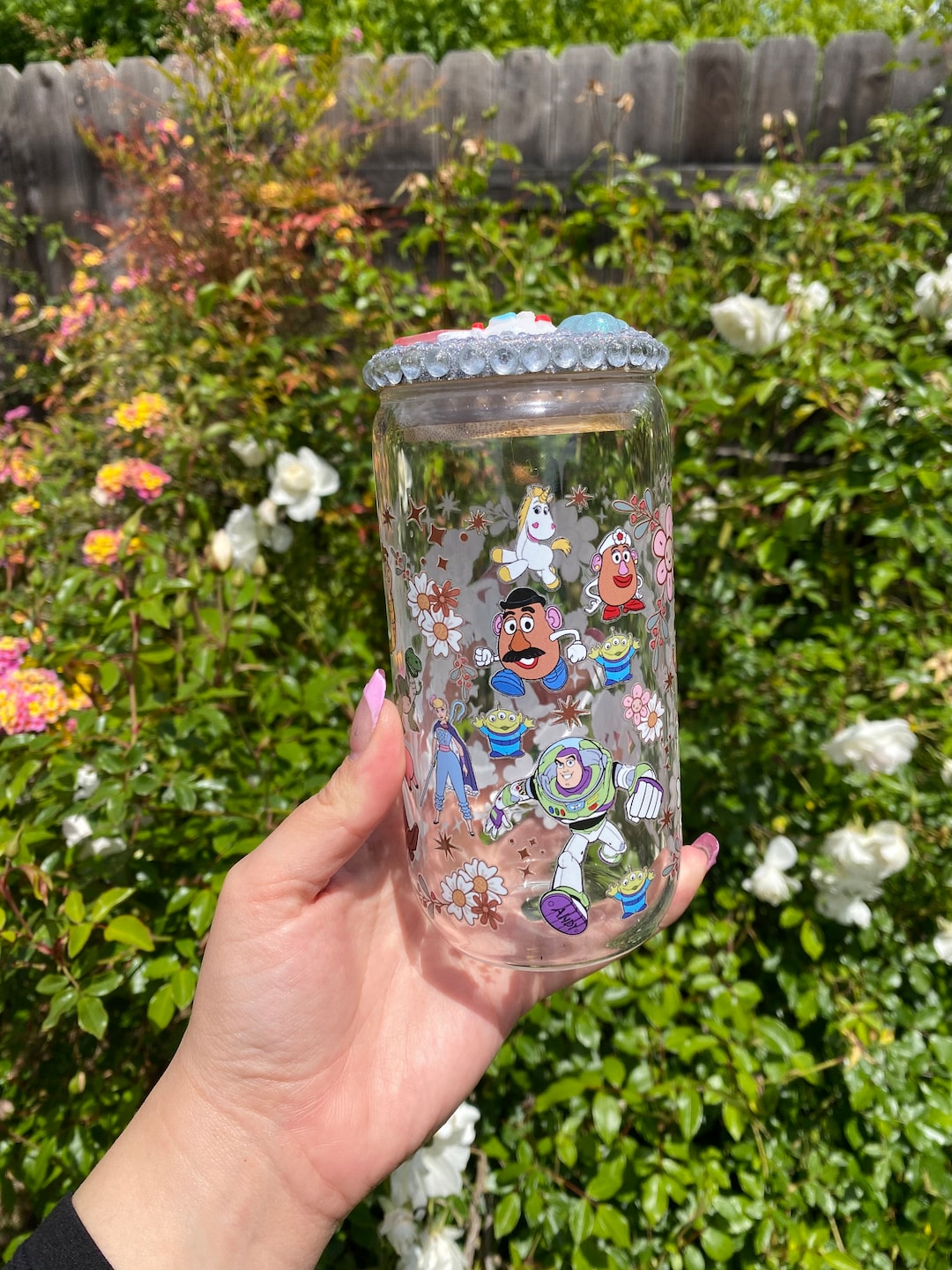 Toy Story Glass Cup Etsy