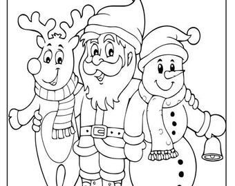  Calming Christmas Coloring Book for Adults: Easy and Fun Big  Coloring book For Adults, Seniors and Beginners Senta, Reindeer, Snowmen  And Many More and more: 9798866468478: Minhaz: Books