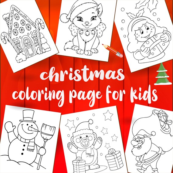 120 Downloadable Christmas Coloring Pages for Kids