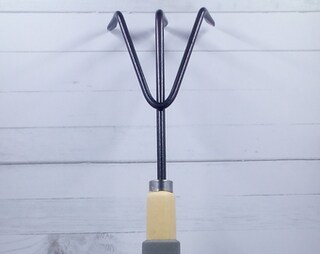 Sourcing Map – Testa Di Rastrello A 9 Denti In Acciaio Al Manganese Zincato – Larghezza 35 Cm, Attacco Per Manico 3,4 Cm – Senza Manico