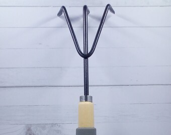 Sourcing Map – Testa Di Rastrello A 9 Denti In Acciaio Al Manganese Zincato – Larghezza 35 Cm, Attacco Per Manico 3,4 Cm – Senza Manico