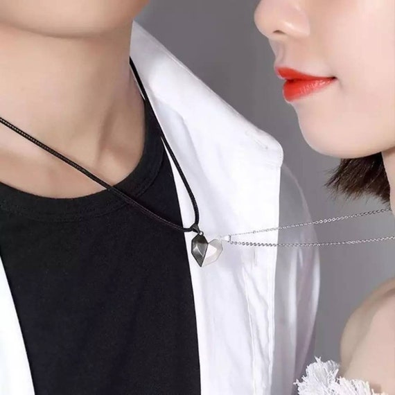 valentine's day couple necklace magnetic full