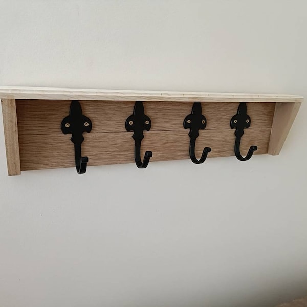 Coat Hooks With Shelf Etsy UK