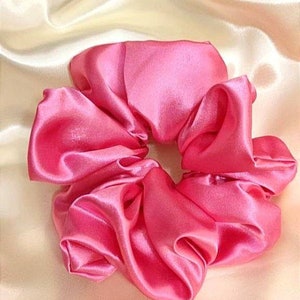 XL scrunchie|hot pink| Jumbo satin scrunchie|Giant scrunchy| Oversized|Extra Large|
