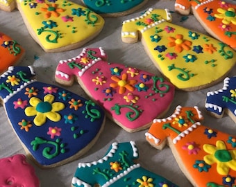 Mexican Dress cookies